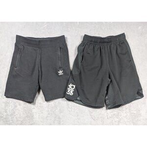 Nike Adidas Shorts Boys Size Small Black Lot of 2 Athletic Training Basketball